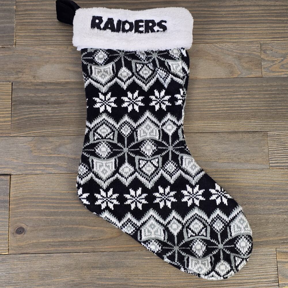 Las Vegas Raiders - NFL American Football Christmas Knit Decoration Stocking